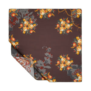 Acı Kahve Püskül Tivil İpek Eşarp