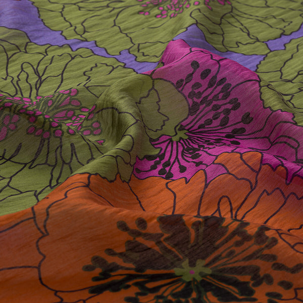 Çam Kokusu Mor Ortanca Sepeti Tensel Eşarp