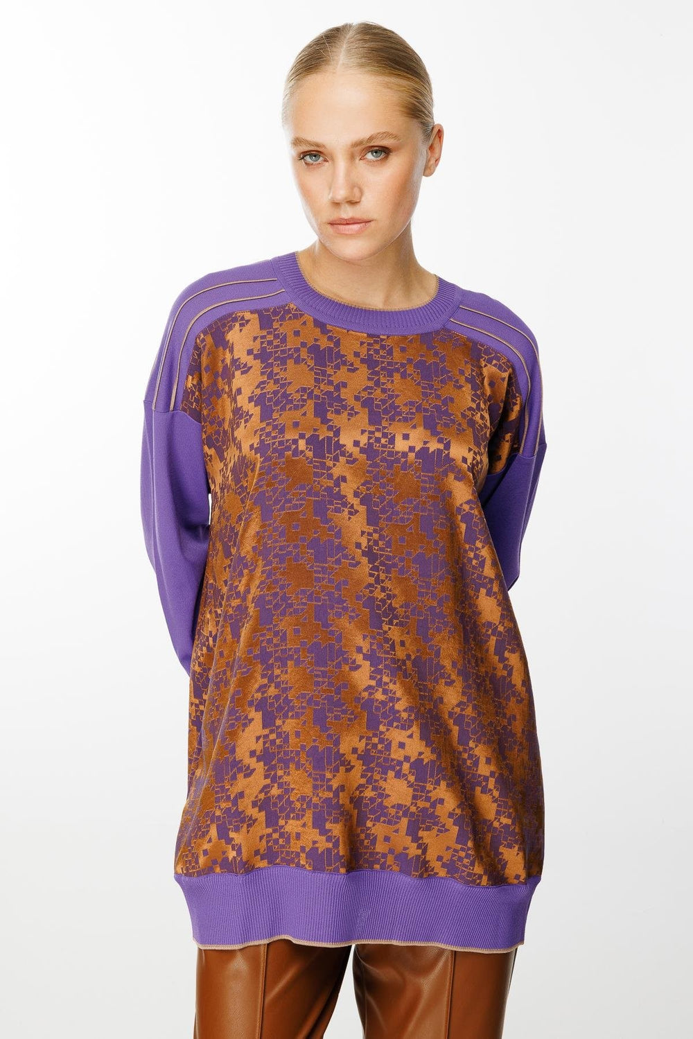Tunik Kare Desenli