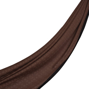 Dört Mevsim Acı Kahve Monogram Şal
