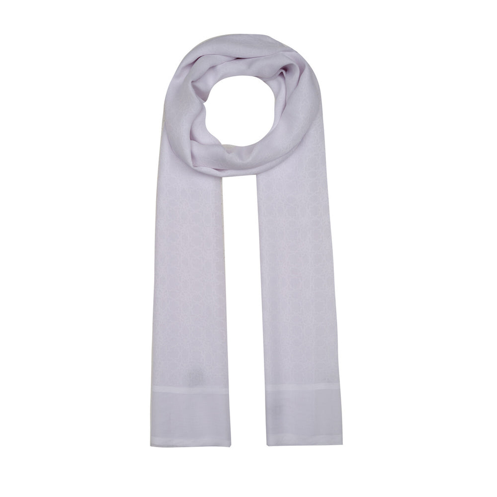 Dört Mevsim Beyaz Mini Seljuk Monogram Şal