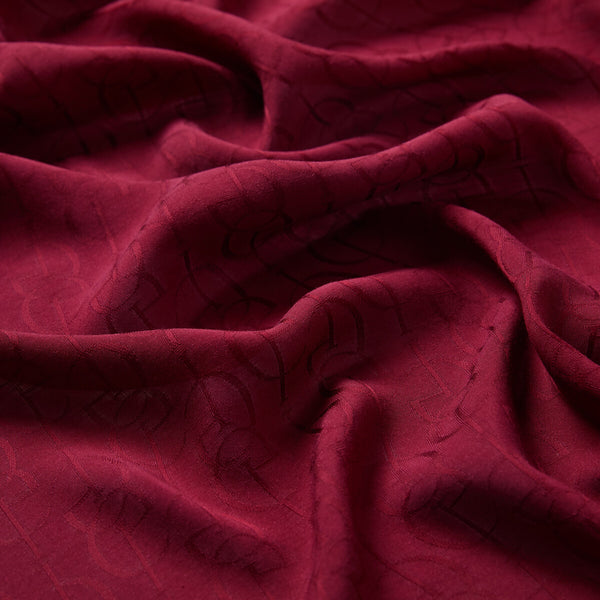Dört Mevsim Bordo İE Monogram Şal