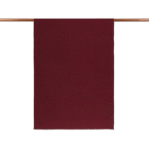Dört Mevsim Leopar Desenli Bordo Şal