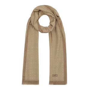 Dört Mevsim Camel Monogram Şal