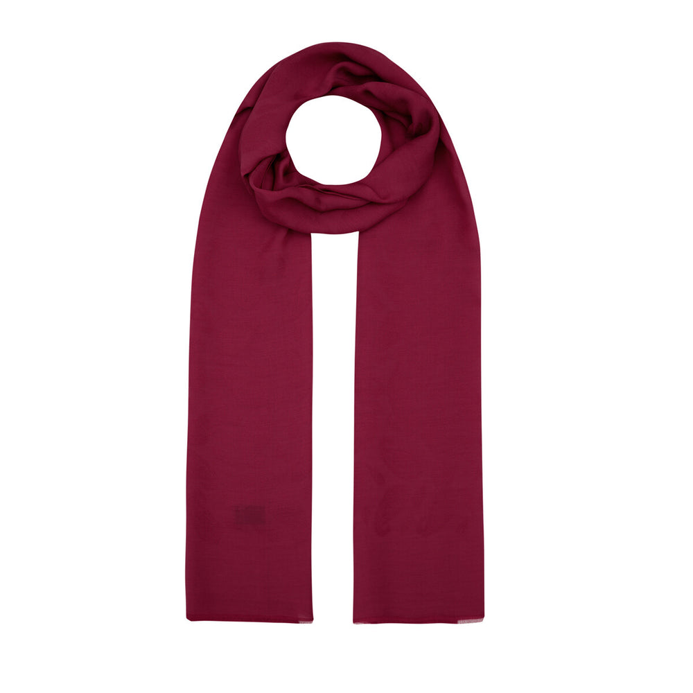 Dört Mevsim Fuşya Paisley Monogram Şal