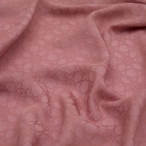 Dört Mevsim Gül Pembe Monogram Eşarp
