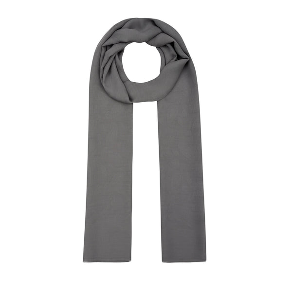 Dört Mevsim Gümüş Paisley Monogram Şal