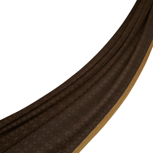 Dört Mevsim Kahve Monogram Şal