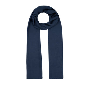 Dört Mevsim Lacivert Paisley Monogram Şal