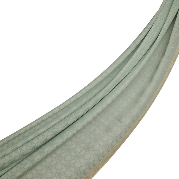 Dört Mevsim Mint Yeşili Monogram Şal