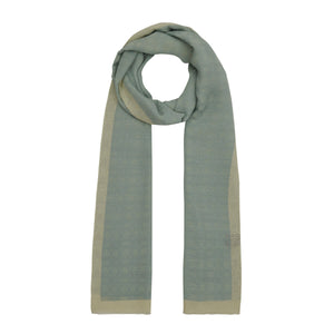 Dört Mevsim Mint Yeşili Monogram Şal