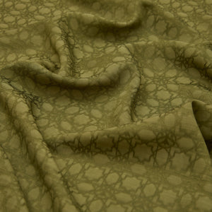 Dört Mevsim Osmanlı Yeşili Monogram Eşarp