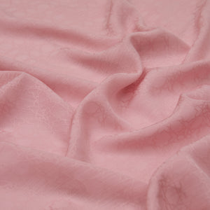 Dört Mevsim Pudra Pembesi Monogram Eşarp