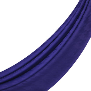 Dört Mevsim Saks Mavisi Kazayağı Desenli Monogram Şal