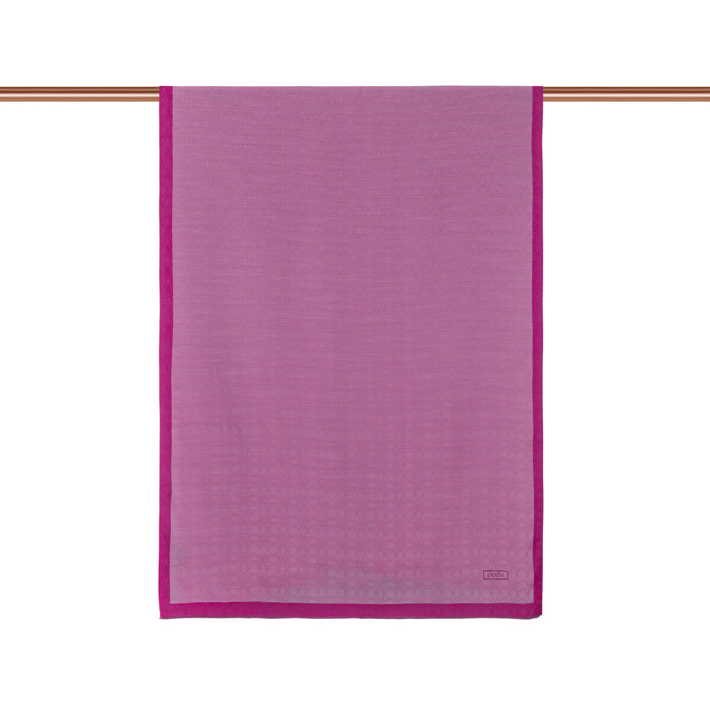 Dört Mevsim Şeker Pembe Monogram Şal