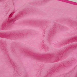 Dört Mevsim Şeker Pembe Monogram Şal