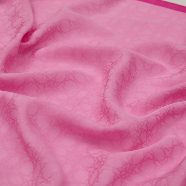 Dört Mevsim Şeker Pembe Monogram Şal