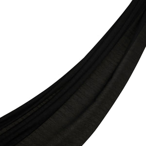 Dört Mevsim Siyah Monogram Şal