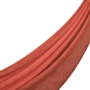 Dört Mevsim Turuncu Paisley Monogram Şal