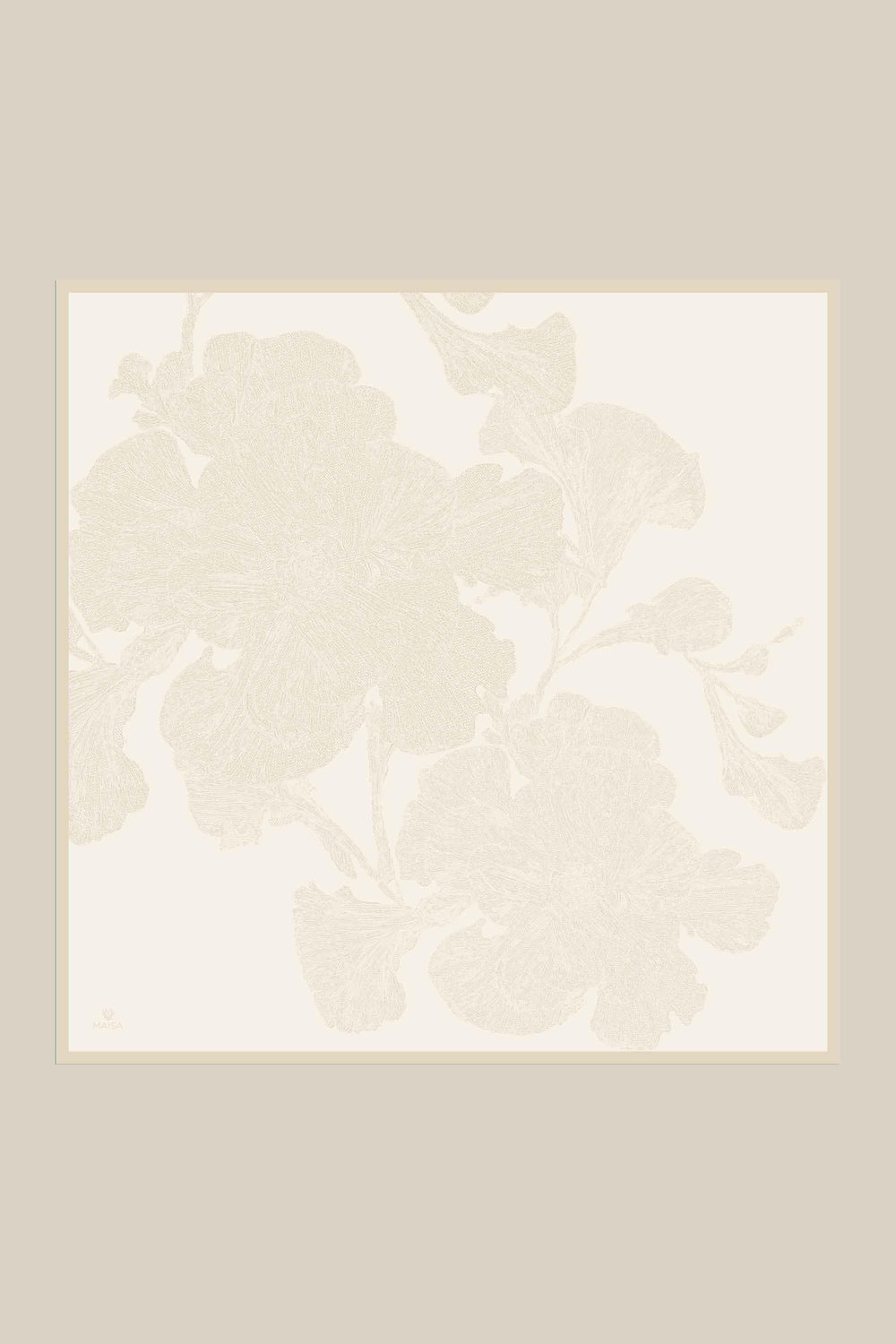 Farah Mulberry İpek Eşarp 90x90 cm - Açık Pudra
