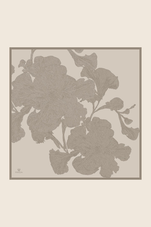 Farah Mulberry İpek Eşarp 90x90 cm - Bej
