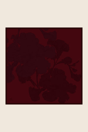 Farah Mulberry İpek Eşarp 90x90 cm - Bordo