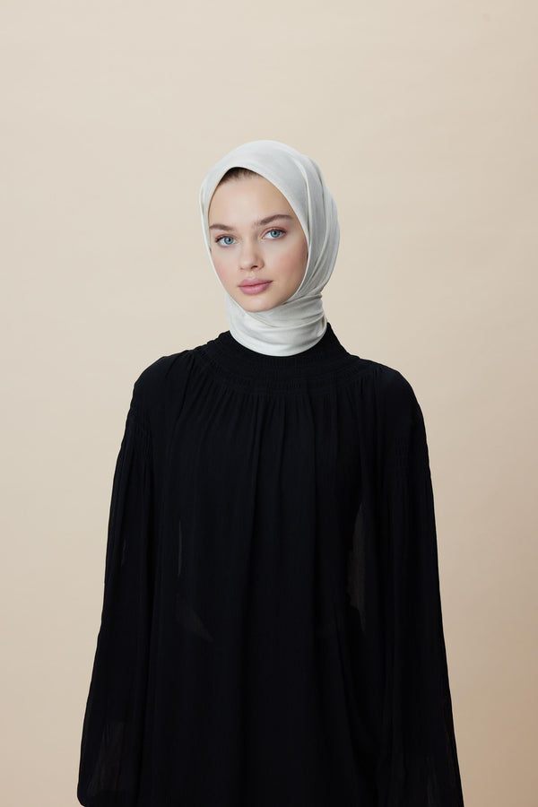 Farah Mulberry İpek Eşarp 90x90 cm - Fildişi