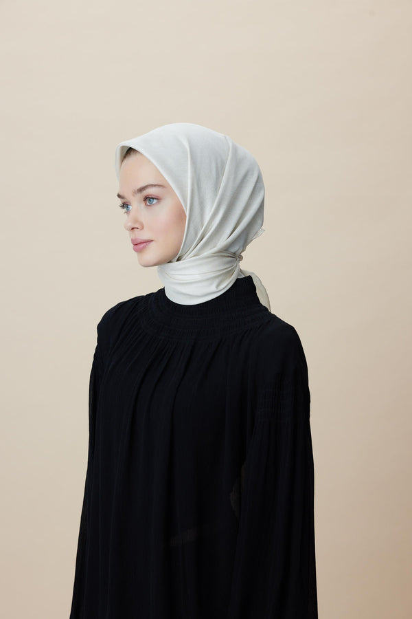 Farah Mulberry İpek Eşarp 90x90 cm - Fildişi