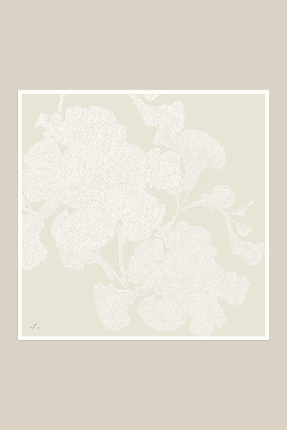 Farah Mulberry İpek Eşarp 90x90 cm - Fildişi