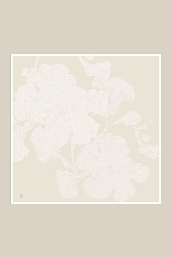 Farah Mulberry İpek Eşarp 90x90 cm - Fildişi