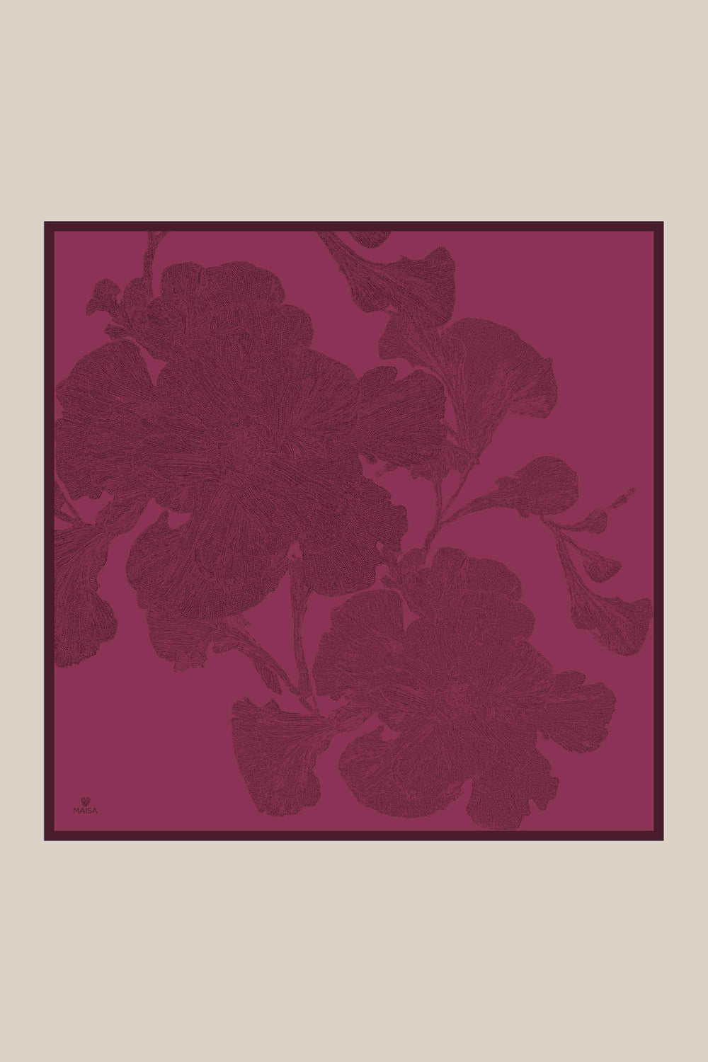 Farah Mulberry İpek Eşarp 90x90 cm - Gül Kurusu