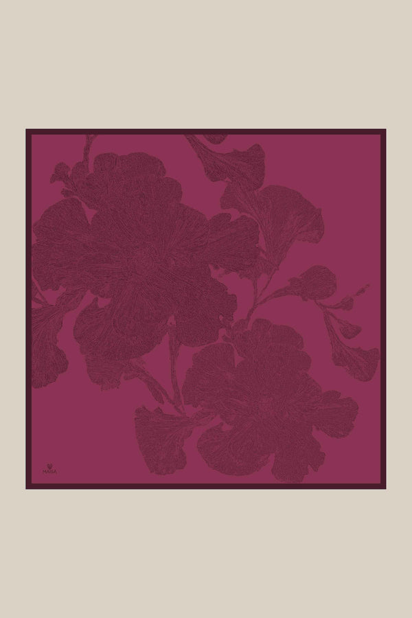 Farah Mulberry İpek Eşarp 90x90 cm - Gül Kurusu