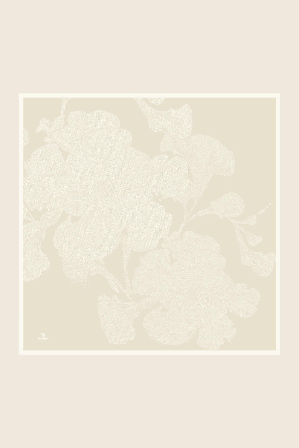Farah Mulberry İpek Eşarp 90x90 cm - Krem