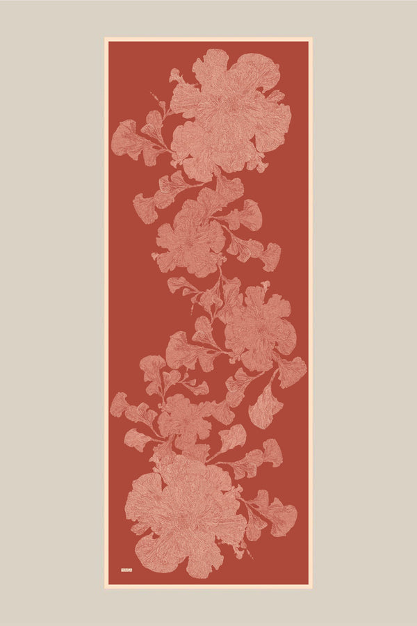 Farah Mulberry İpek Şal 70x190 cm - Gül Kurusu