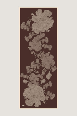 Farah Mulberry İpek Şal 70x190 cm - Kahverengi