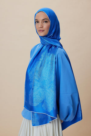 Farah Mulberry İpek Şal 70x190 - Saks