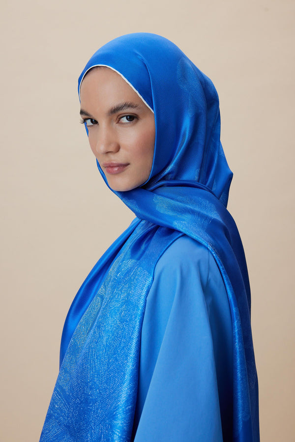 Farah Mulberry İpek Şal 70x190 - Saks