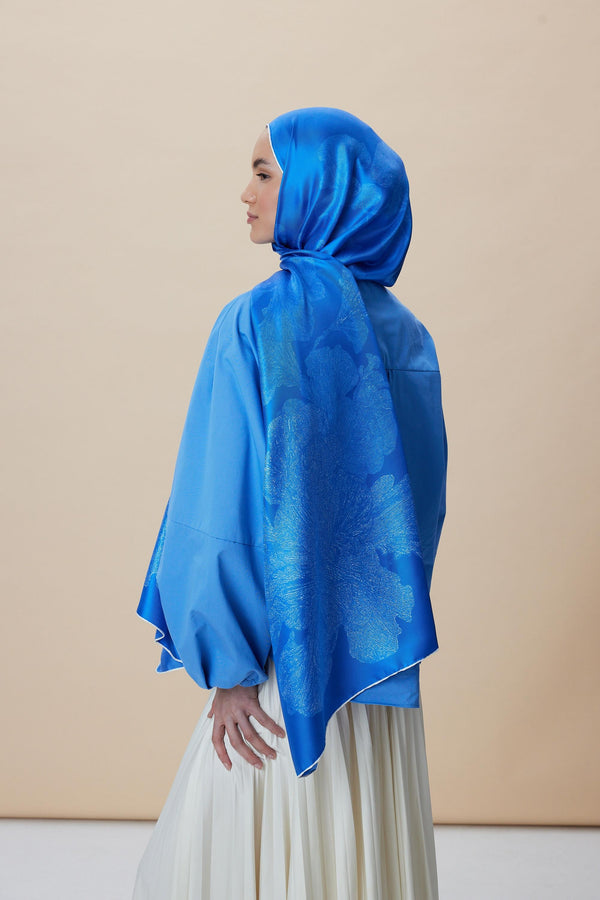 Farah Mulberry İpek Şal 70x190 - Saks