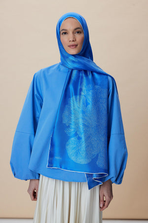 Farah Mulberry İpek Şal 70x190 - Saks