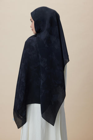 Gelincik Krep İpek Şal 70x190 Cm - Antrasit