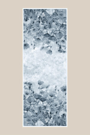 Gelincik Krep İpek Şal 70x190 Cm - Cam Göbeği