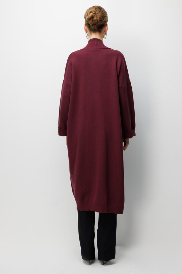 Aksesuar Detaylı Uzun Hırka