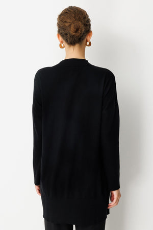 Çiçek Detaylı Triko Tunik