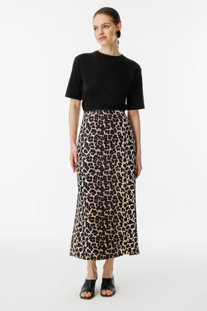 Leopar Desenli Etek