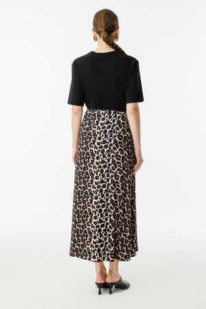 Leopar Desenli Etek