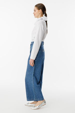 Taş Detaylı Pantolon