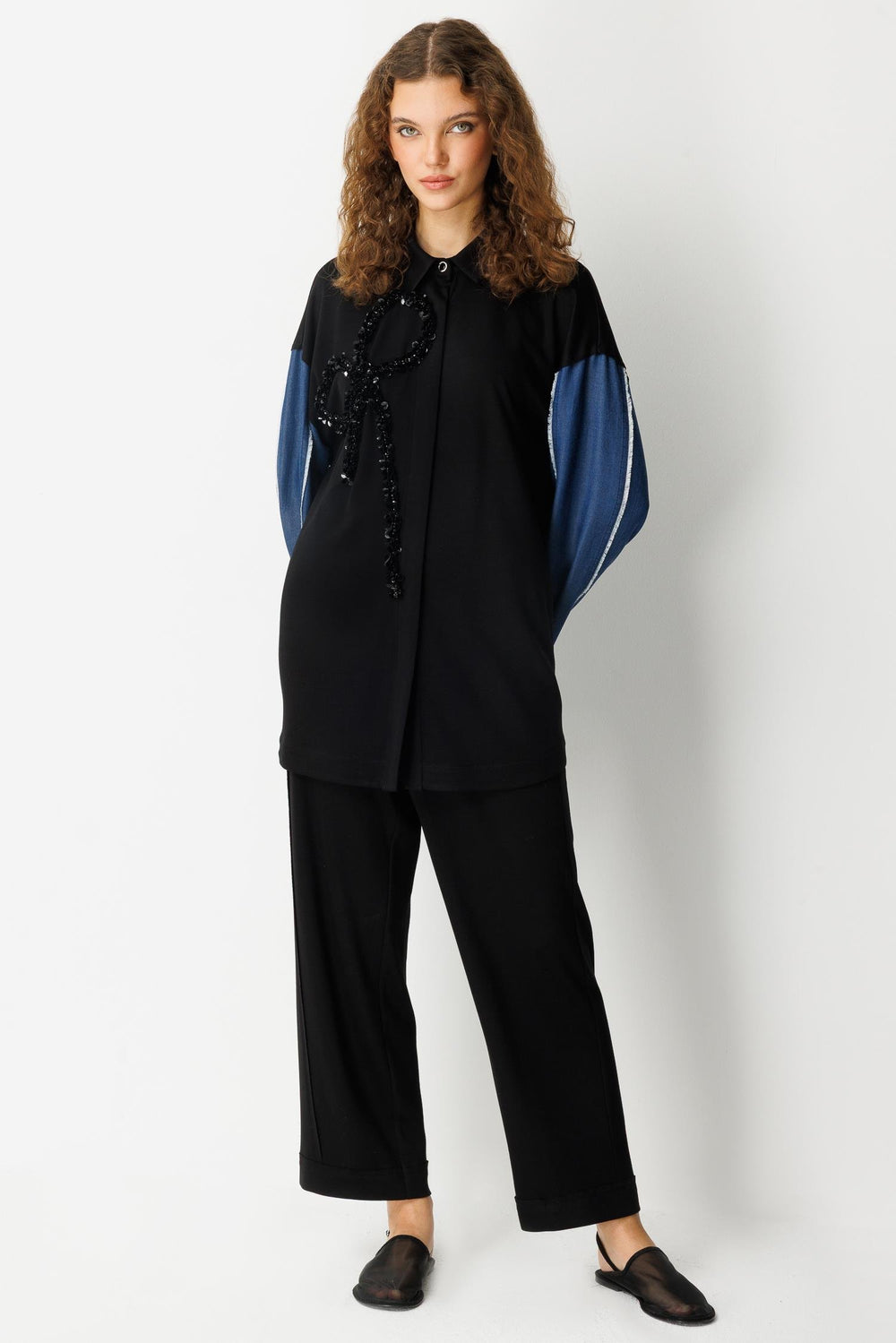 Payetli Fiyonk Detaylı Takım