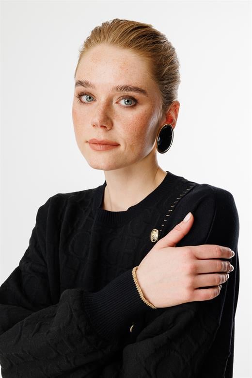 Asimetrik Triko Mixli Tunik