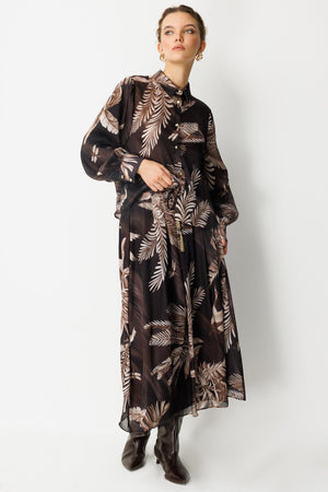 Tropikal Desenli Takım