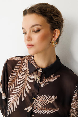 Tropikal Desenli Takım